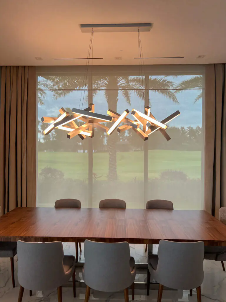 solar shades reducing glare while maintaining outdoor views