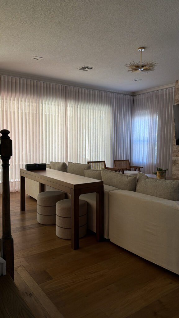 Custom Drapery project in Lake Nona, Florida by My Walls Home Design