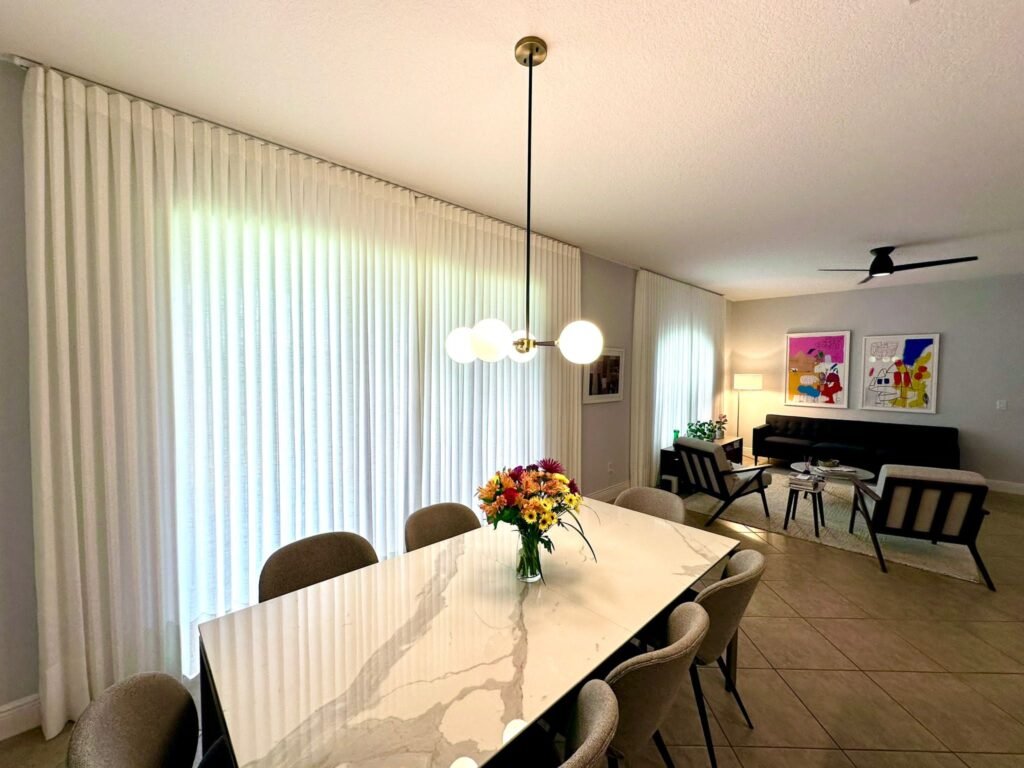 Custom Window Treatments project in Winter Garden, Florida by My Walls Home Design